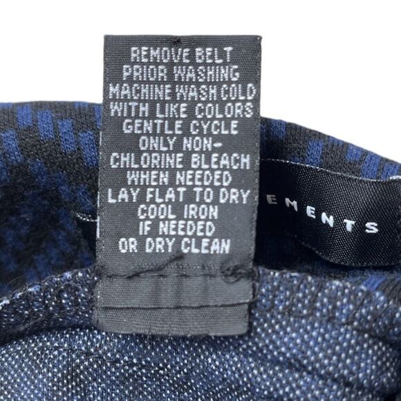 Grace Elements Skirt Womens Size 4 Blue Pencil Knee Length Belted Sophisticated - Picture 6 of 6